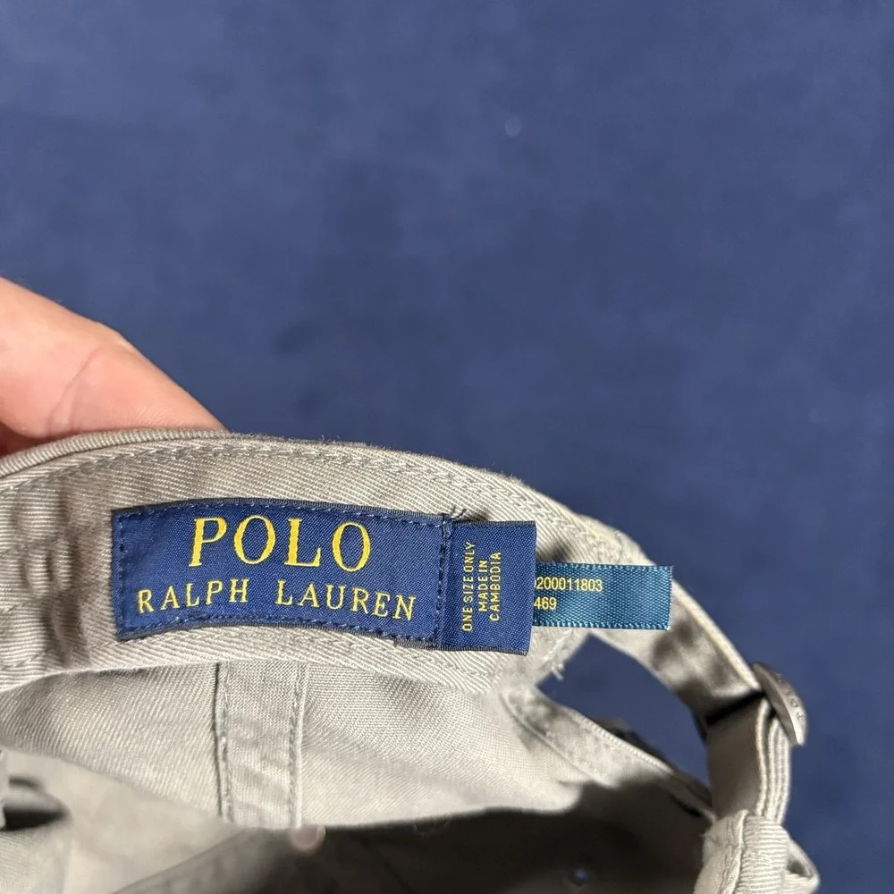 Polo Ralph Lauren Classic Chino Baseball Cap Faded Sage Green Cotton Dad Hat